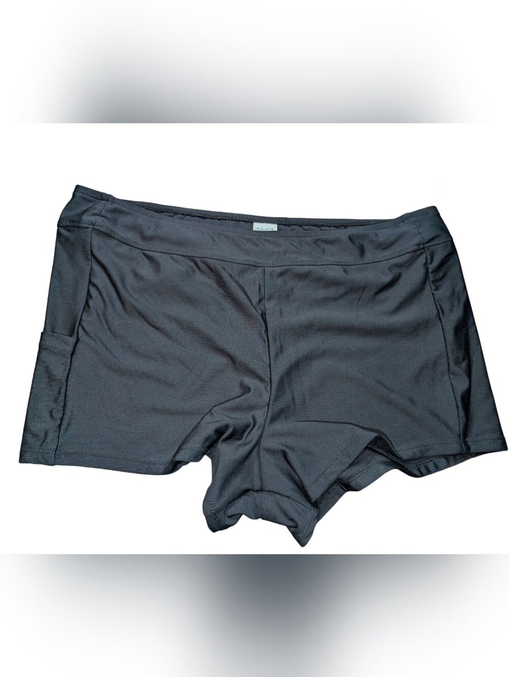 Time and Tru Black Women's Swim Boyshorts